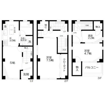 日本女子大学 一戸建て 2SDK