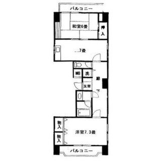 東京都豊島区高田１丁目 賃貸マンション 2DK