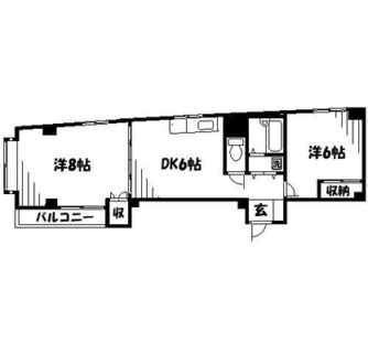 東京都新宿区下落合３丁目 賃貸マンション 2DK